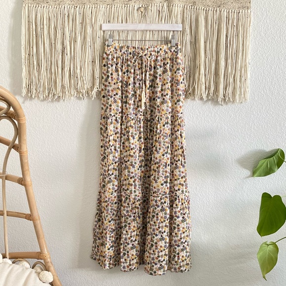 Mossimo Supply Co. Dresses & Skirts - Mossimo Supply Co Floral Boho Tie Maxi Skirt